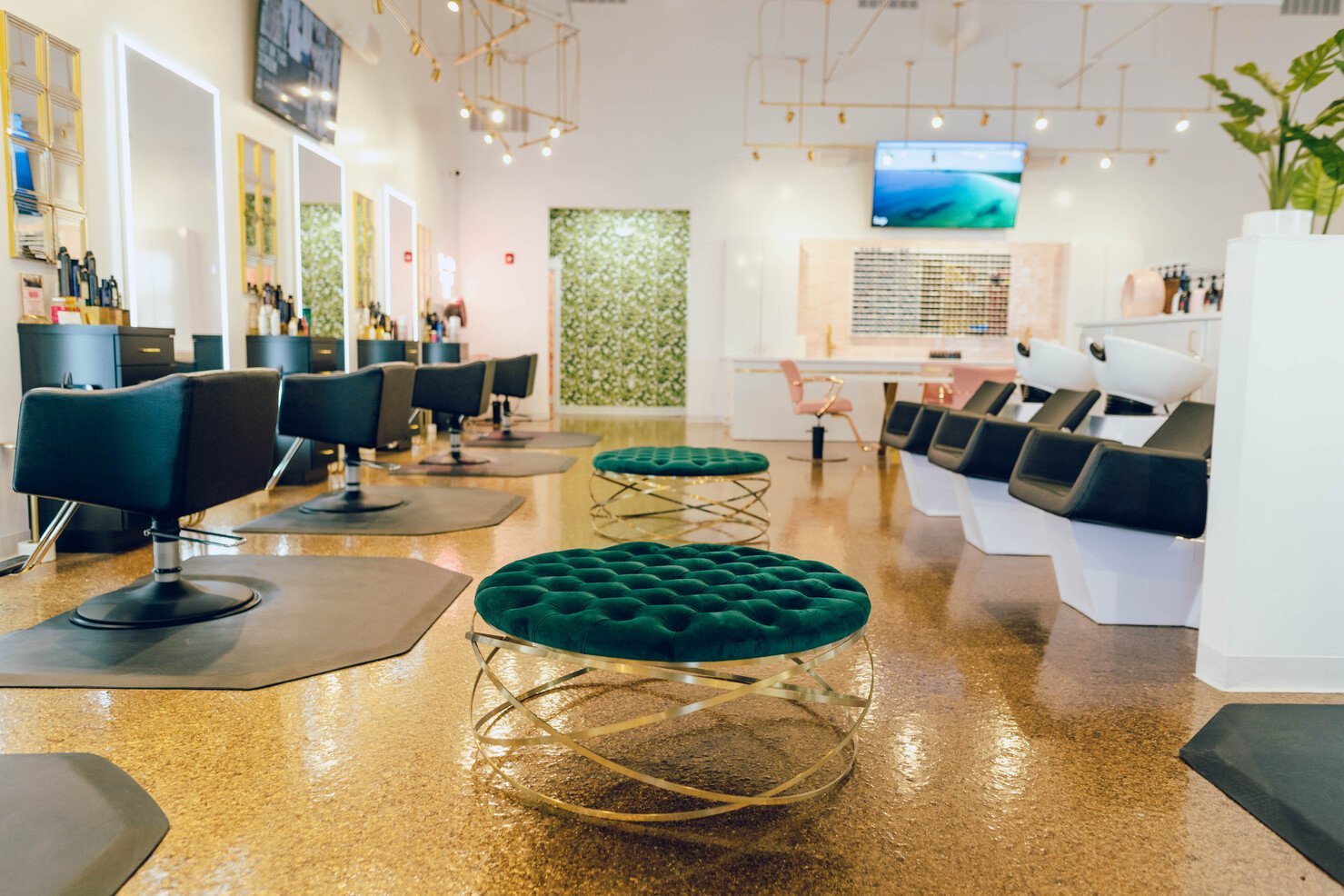 Christina White Salon Interior